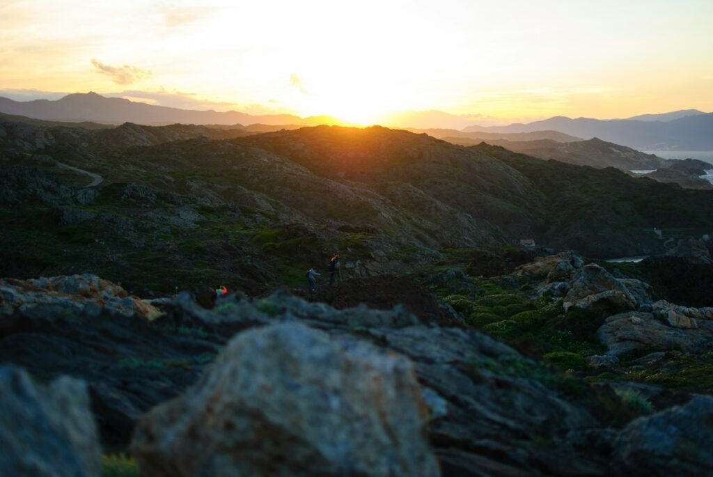 senderismo de montaña en la costa brava